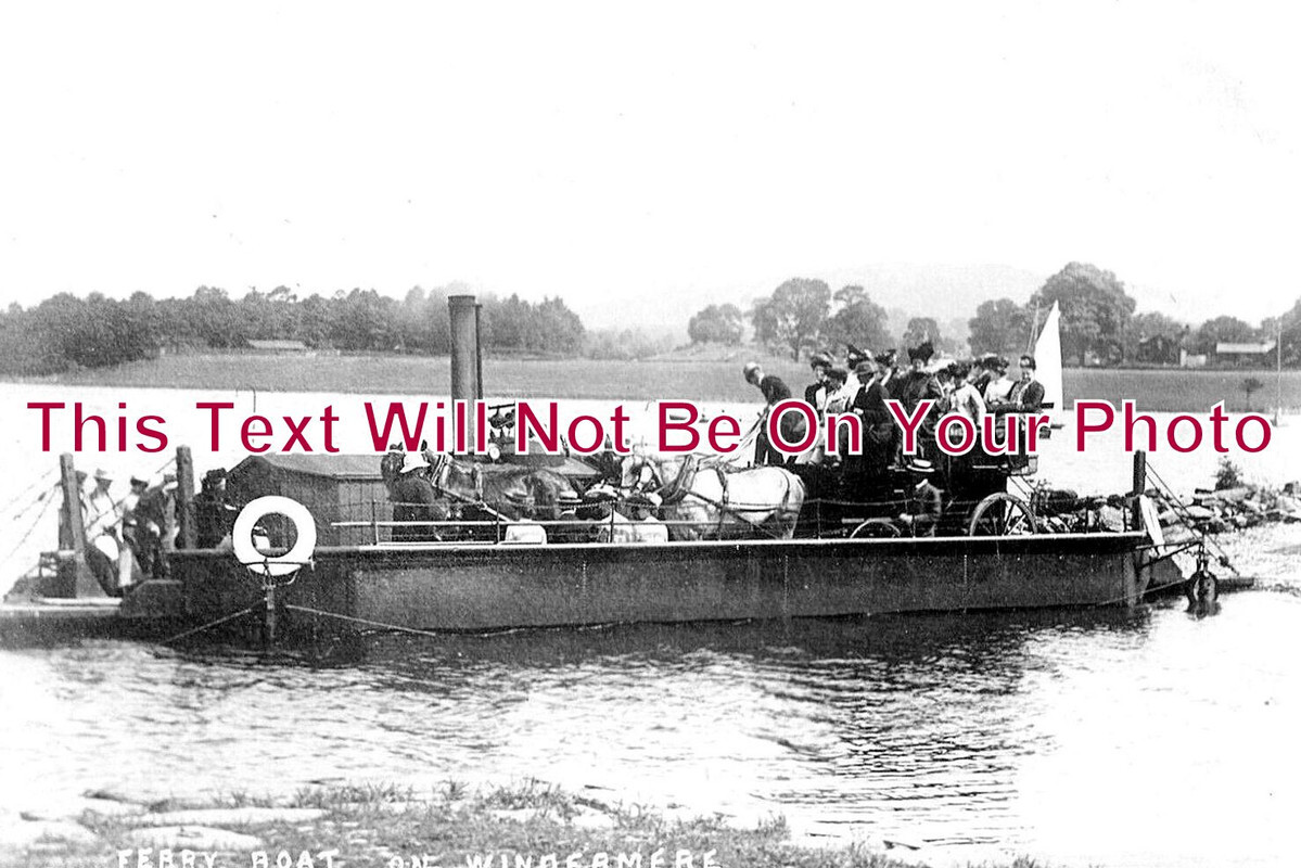 CU 1874 - Ferry Boat On Windermere, Cumbria c1906