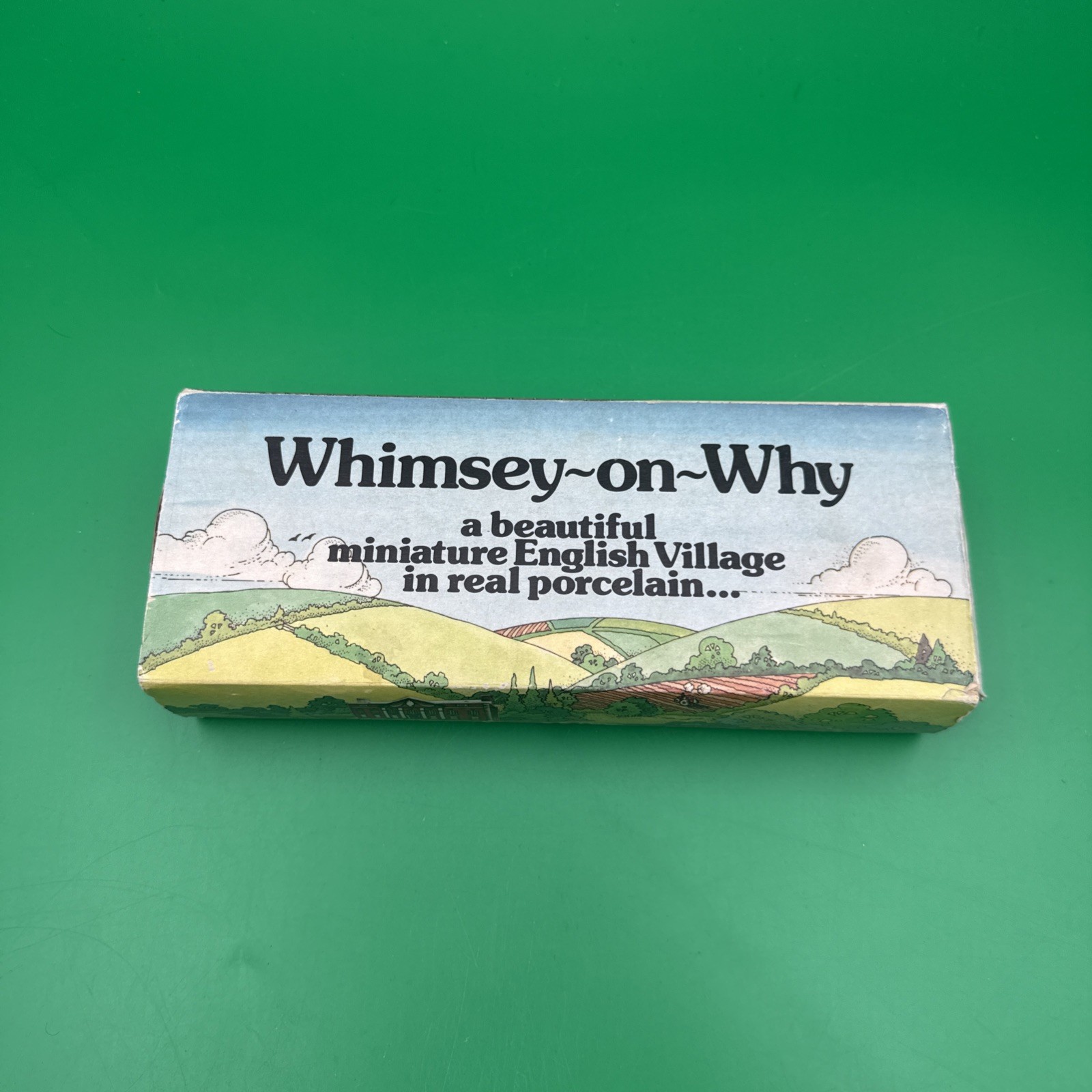 VINTAGE - Whimsey On Why Porcelain English Village Complete Set 1 - Original Box VINTAGE - Whimsey On Why Porcelain English Village Complete Set 1 - Original Box