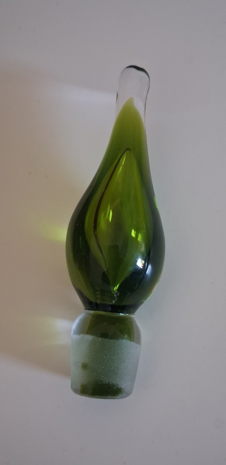 Blenko Green Glass STOPPER ONLY Fits 304-743-9081 Bottle