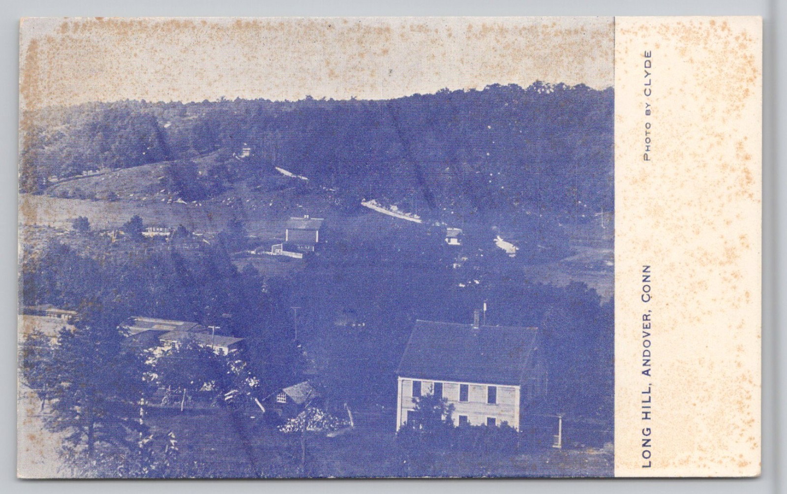 Long Hill, Andover, Connecticut CT DB UNP Postcard