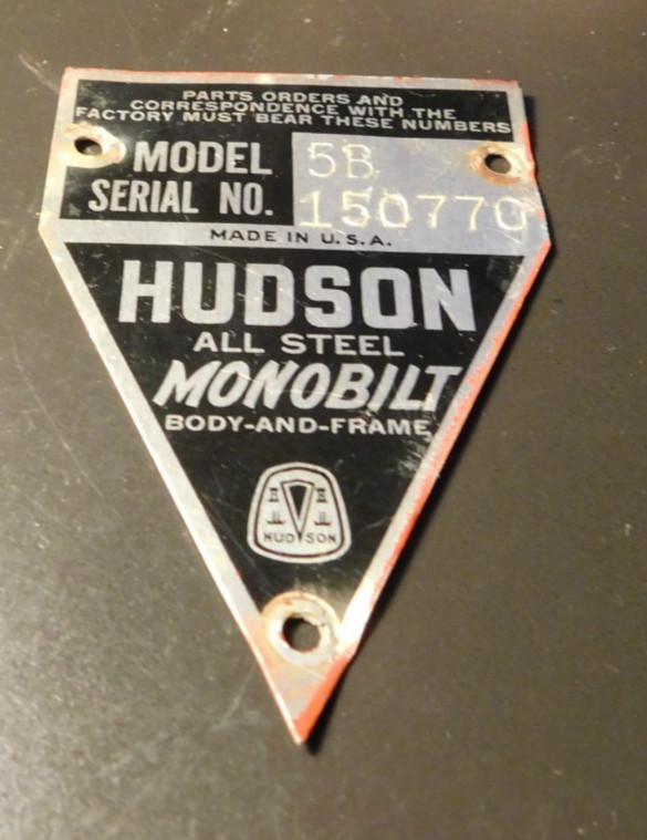 Rare Hudson All Steel Monobilt Model 5B Metal badge, tag. BUY IT NOW. Rare Hudson All Steel Monobilt Model 5B Metal badge, tag. BUY IT NOW.