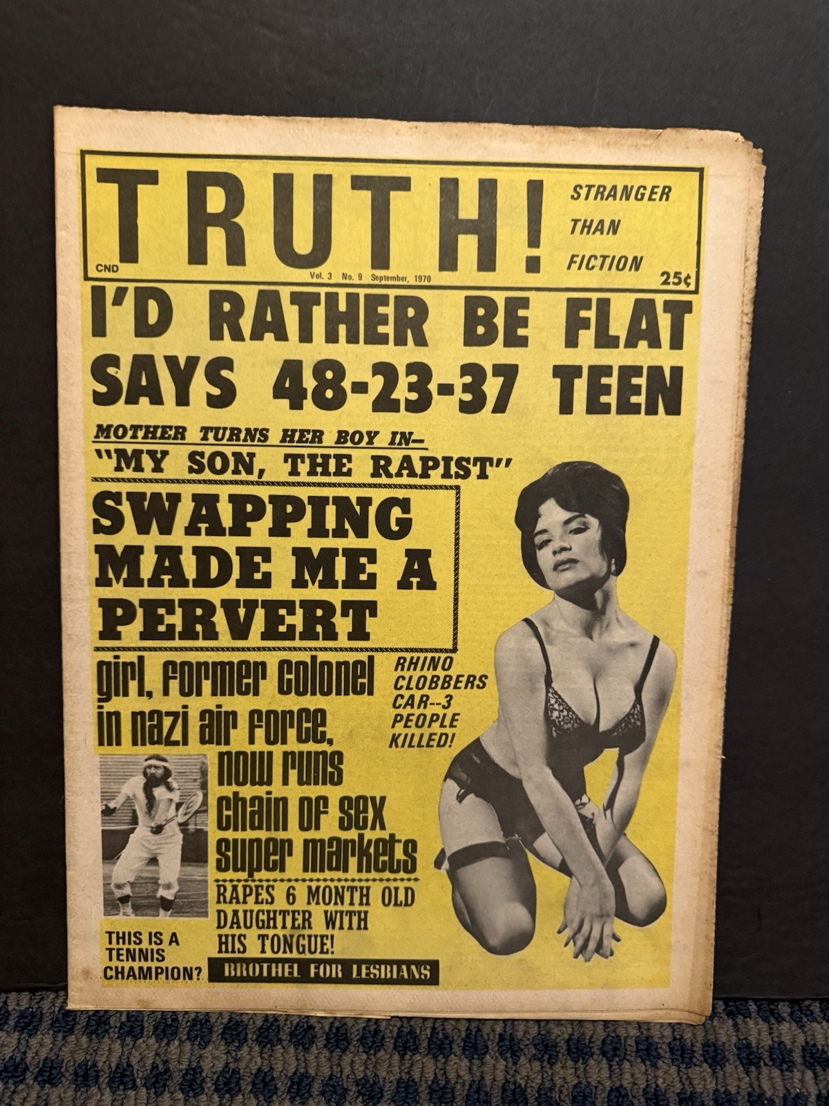 1970 Sept TRUTH Newspaper, Swapping Made Me a Pervert, Brothel/Lesbians   (10T)