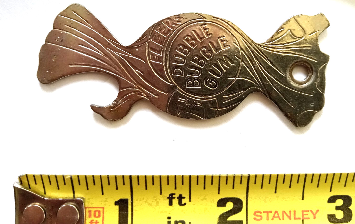 FLEER'S DUBBLE BUBBLE GUM Metal Advertising Soda Beer Bottle Opener FLEER'S DUBBLE BUBBLE GUM Metal Advertising Soda Beer Bottle Opener