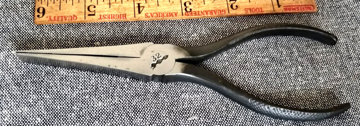 1930s -1943 SUPERB  UTICA #32  Flat Jaw Loomfixers Pliers