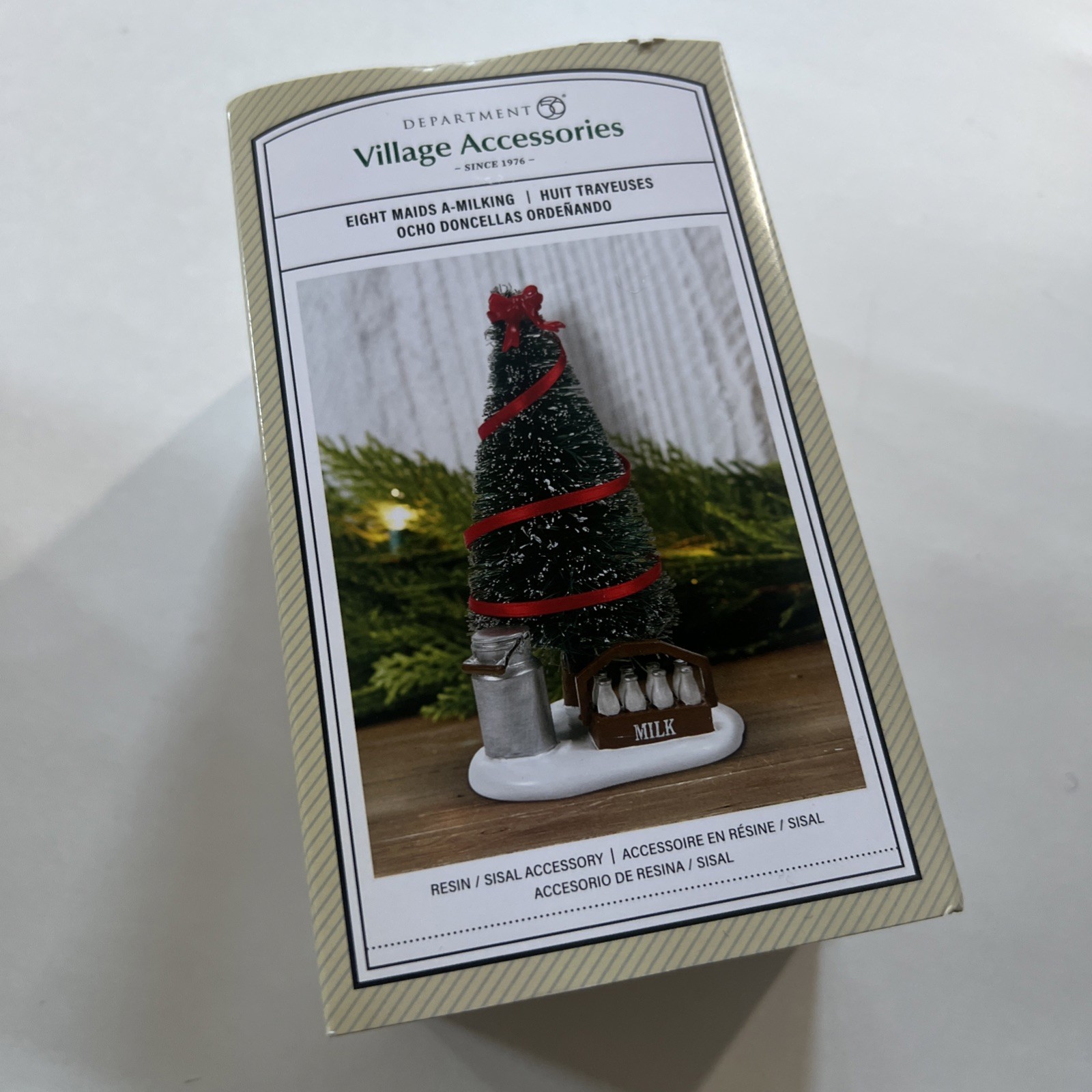 Dept 56 Eight 8 Maids A Milking Tree 6011471 Accessory 12 Days Of Christmas 5\