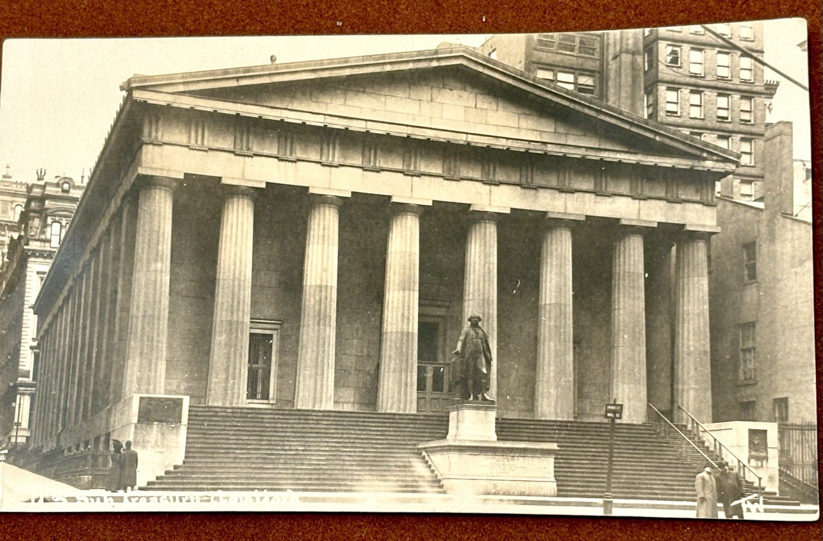 Rare Thaddeus Wilkerson Federal Hall U.S. Bill of Rights Birthplace NYC RPPC