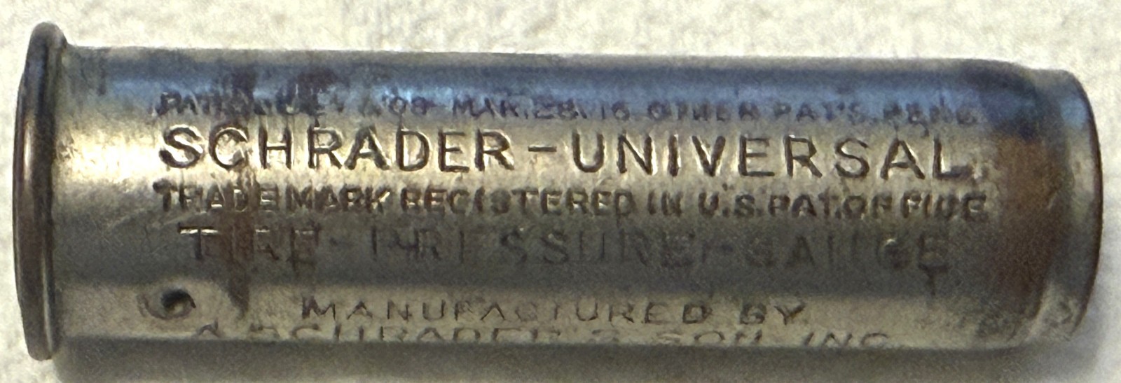 Vintage  Schrader Schrader's Son Inc. Tire Pressure Gauge Ben J.T. Crump Auto