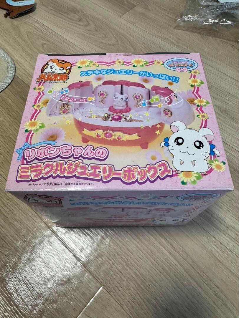 Tottoko Hamtaro Bijou\'s Miracle Jewelry Box Used vintage complete Tested Japan