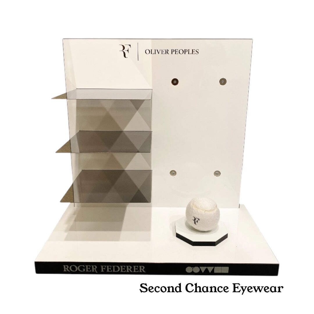 Roger Federer x Oliver Peoples Retail Countertop Display – New in Box