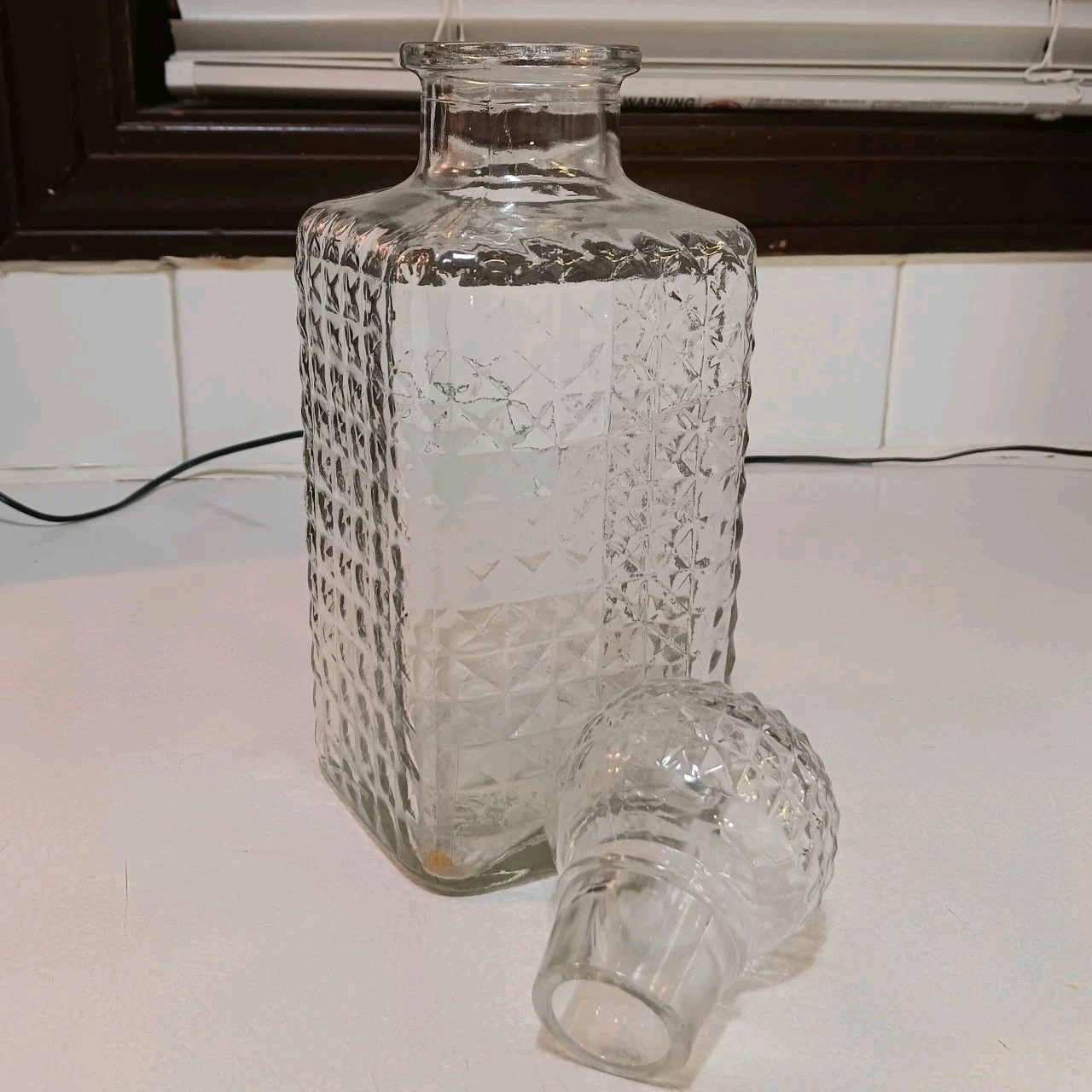 Vintage 1901-1957 Heisey Glass Decanter 