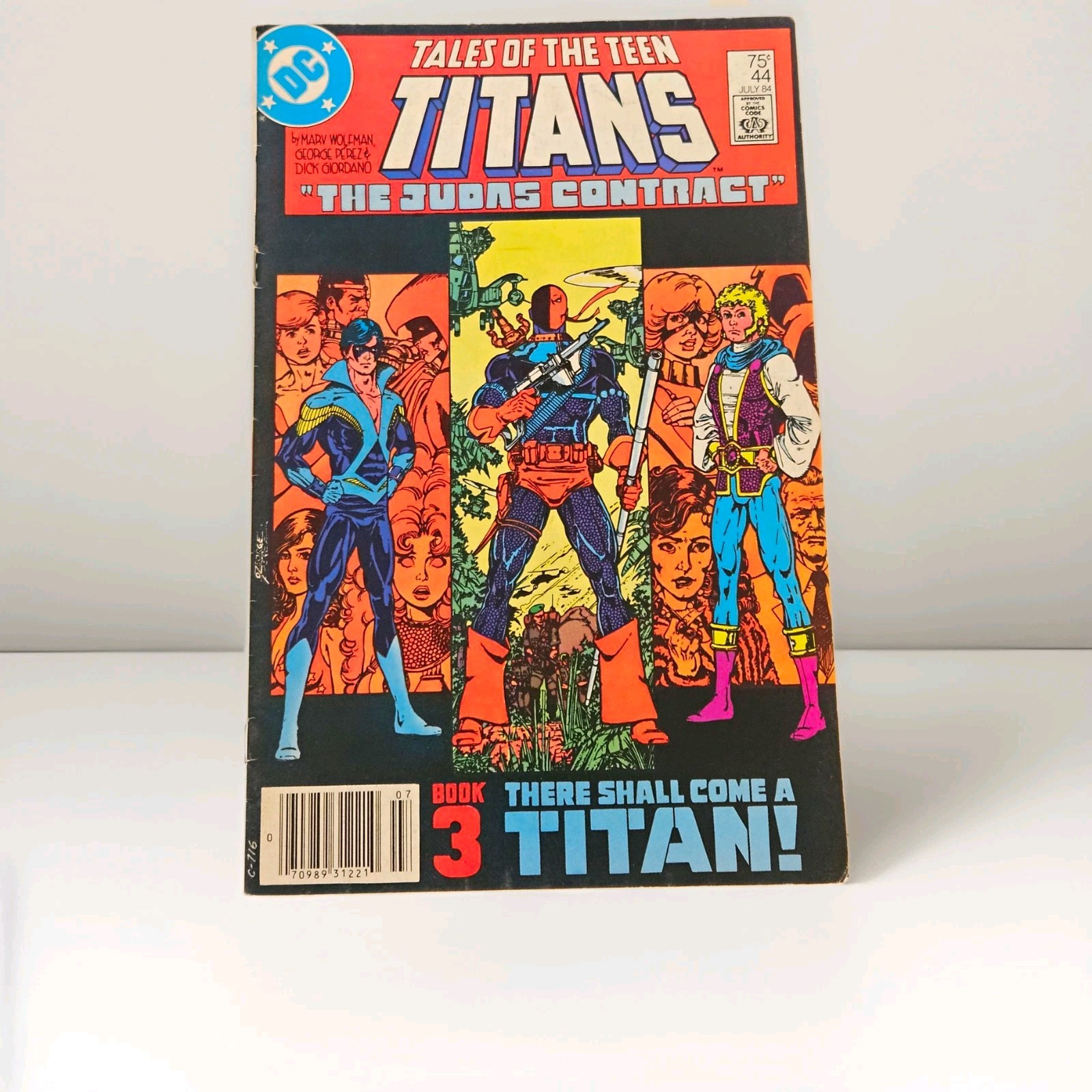 Tales of the Teen Titans 44[The Judas Contract] Deathstroke,first Dark Wing