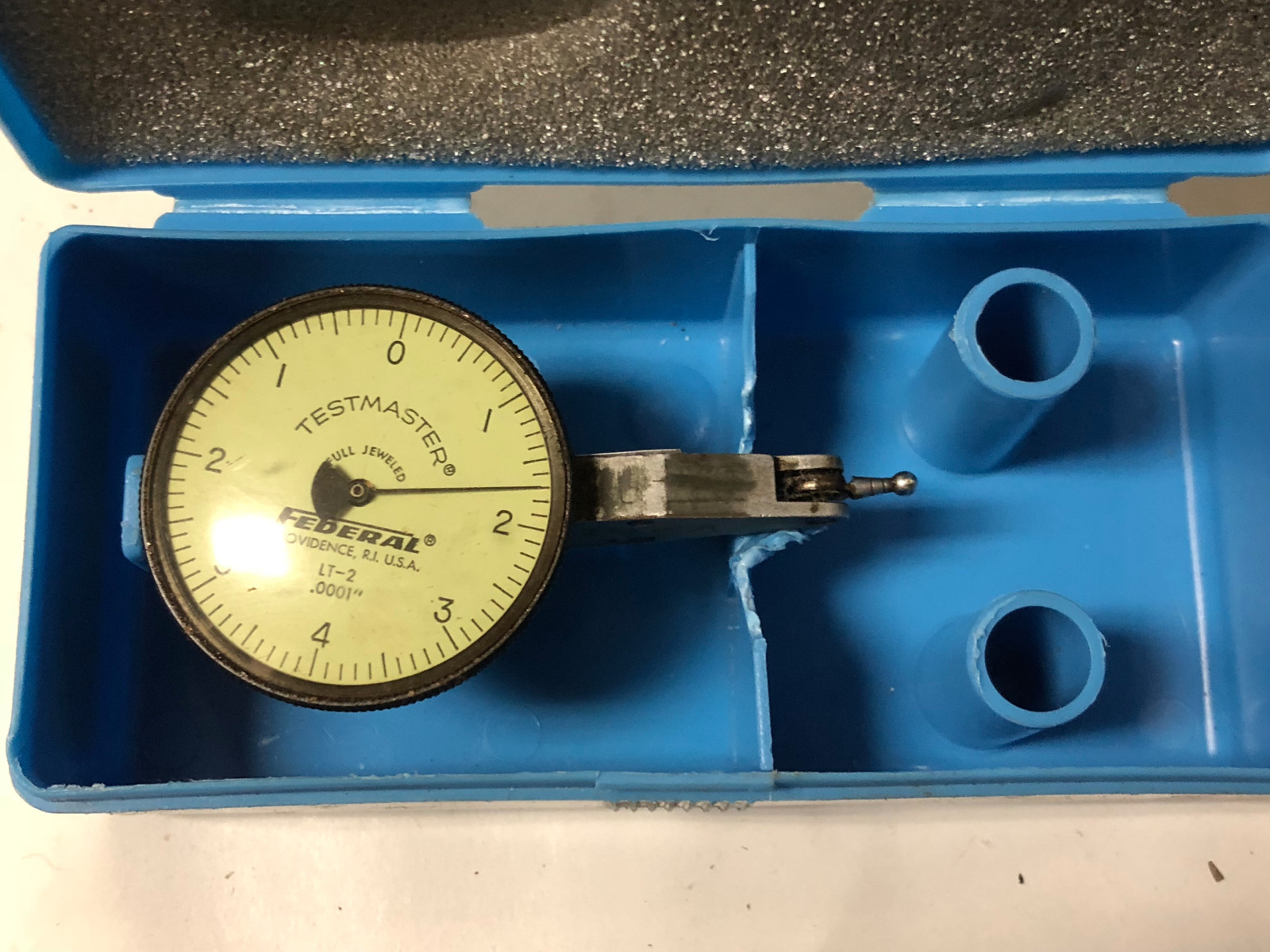 MACHINIST TOOL LATHE Mill .0001 Federal Testmaster Dial Indicator Gage Sha MACHINIST TOOL LATHE Mill .0001 Federal Testmaster Dial Indicator Gage Sha