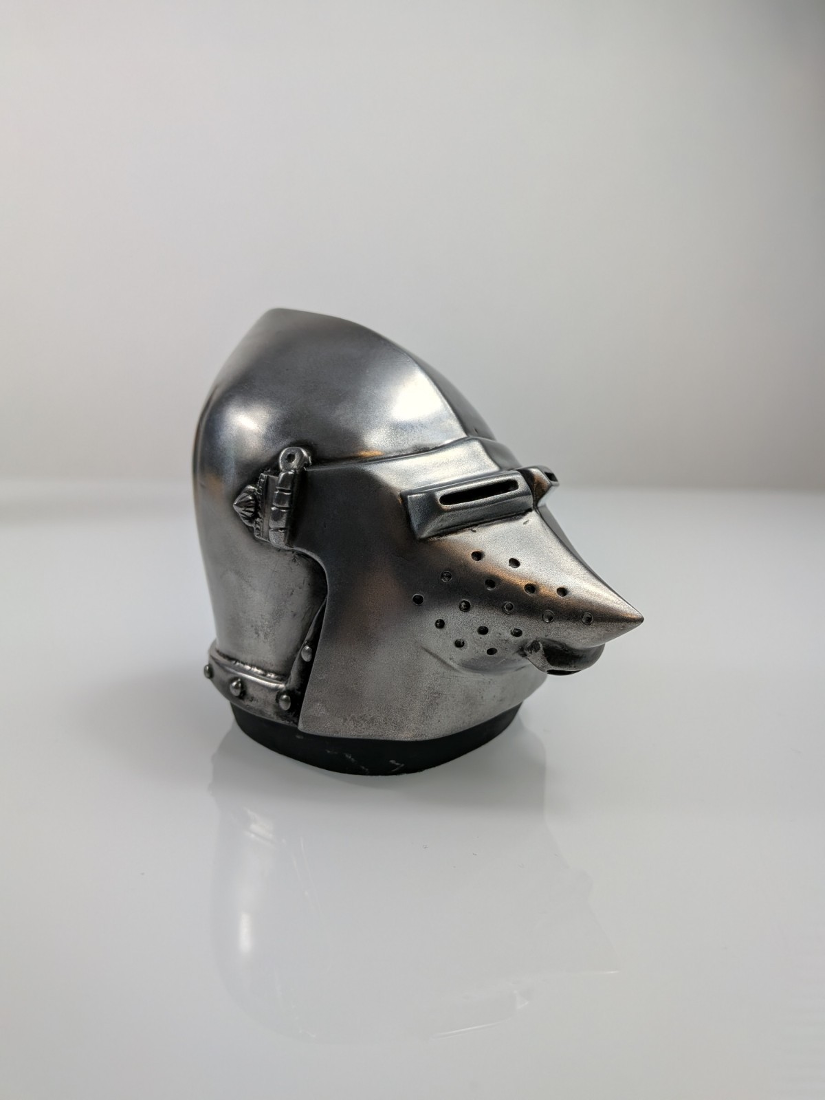 Rare Knights Helmet Paper Weight Made By Mainmast Figureheads Pig Face Pigface