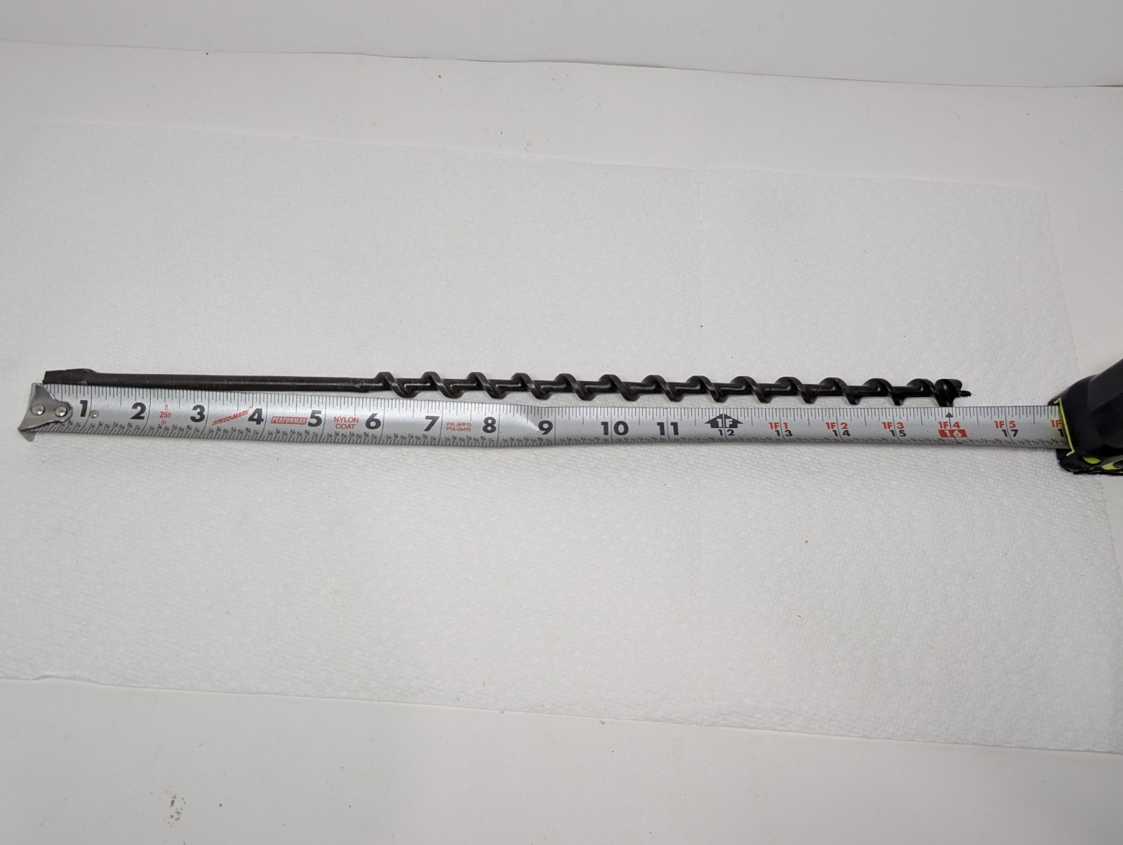 Large Irwin Brace Auger Drill Bit #8 16 Inches Long