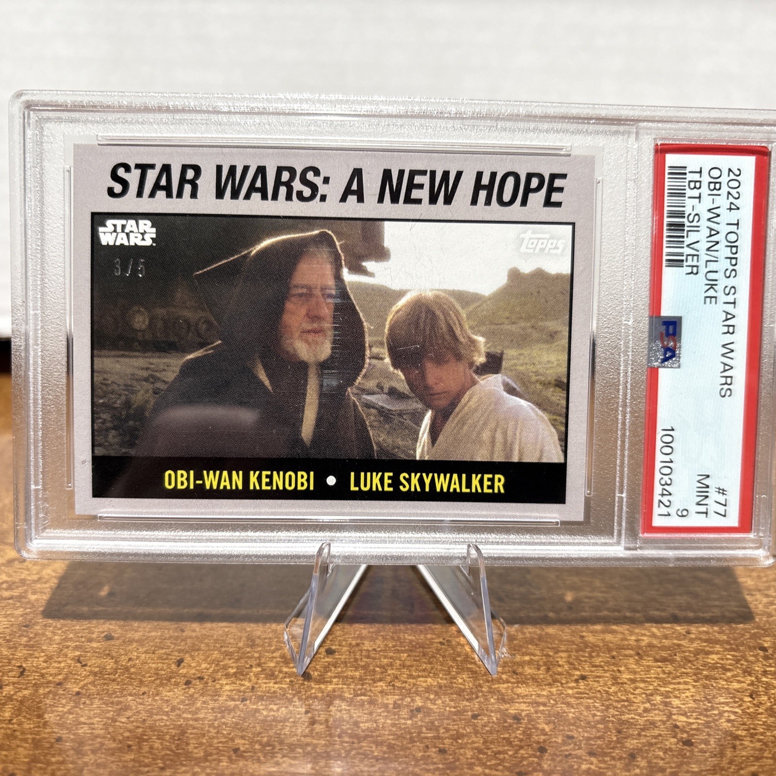 2024 Topps Throwback Thursday Star Wars Obi-Wan Kenobi / Luke Skywalker 3/5 PSA9 2024 Topps Throwback Thursday Star Wars Obi-Wan Kenobi / Luke Skywalker 3/5 PSA9