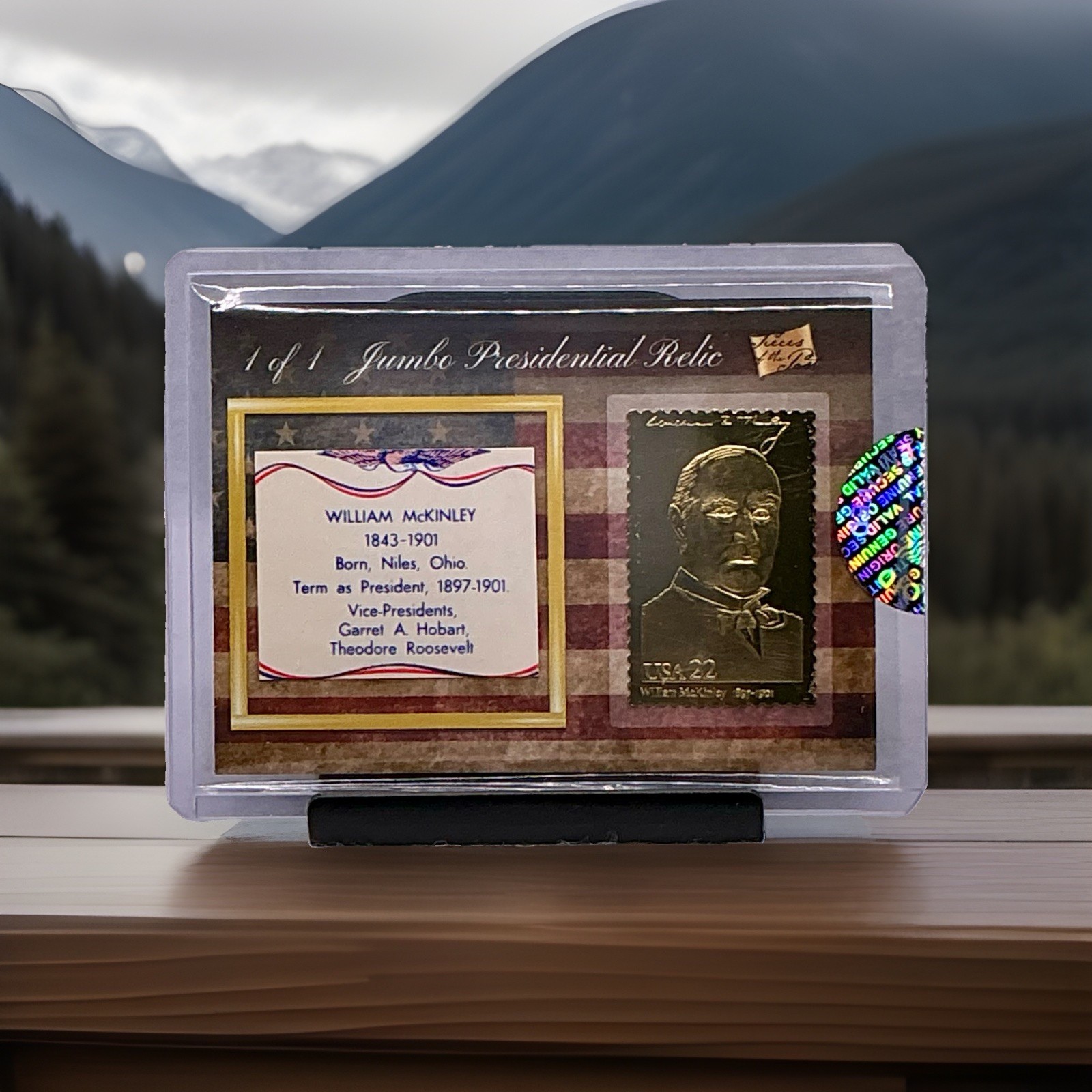2020 Pieces Of The Past Series 1 William McKinley 1/1 Jumbo Presidential Relic 2020 Pieces Of The Past Series 1 William McKinley 1/1 Jumbo Presidential Relic