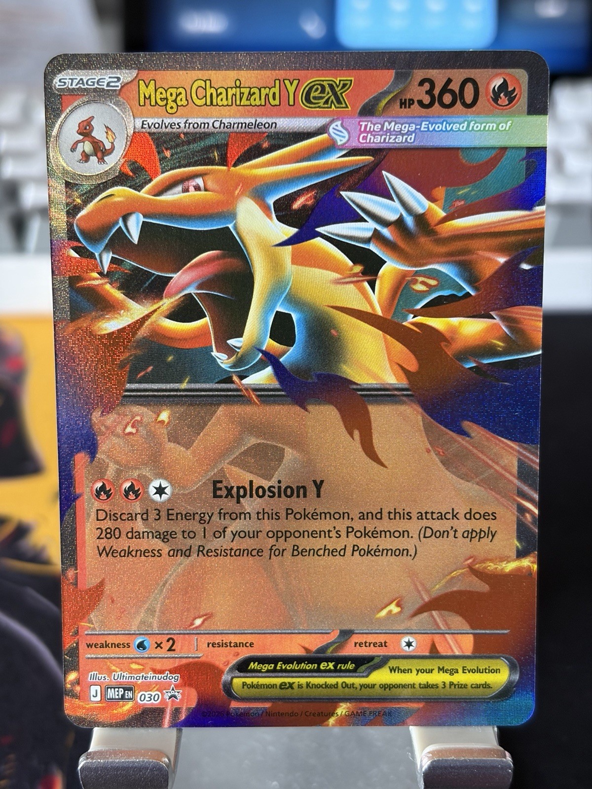 Mega Charizard Y ex 030 Black Star Promo Mega Evolution Promo Pokemon TCG NM