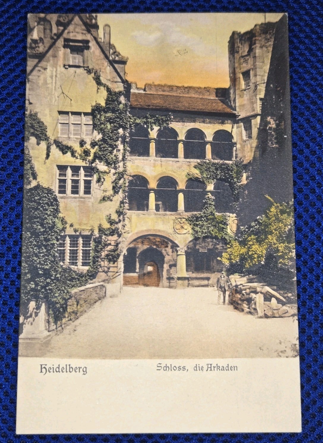 Heidelberg Castle 1906 Postcard Arkaden Courtyard Pre-WWI Unposted #10959