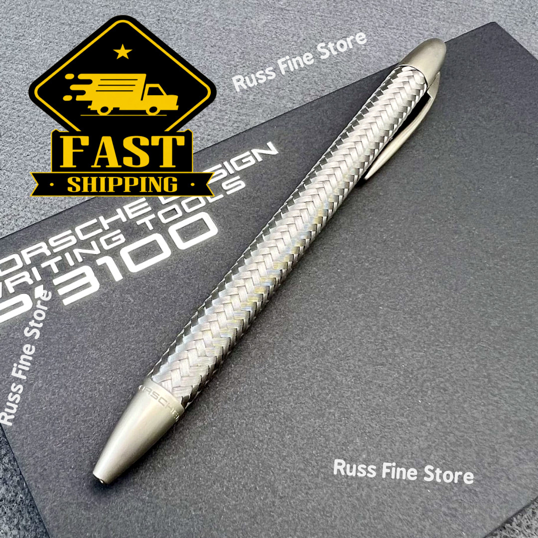Porsche Design P3100 Tec Flex Braided Steel Rollerball Pen AD VIP Gift W Box
