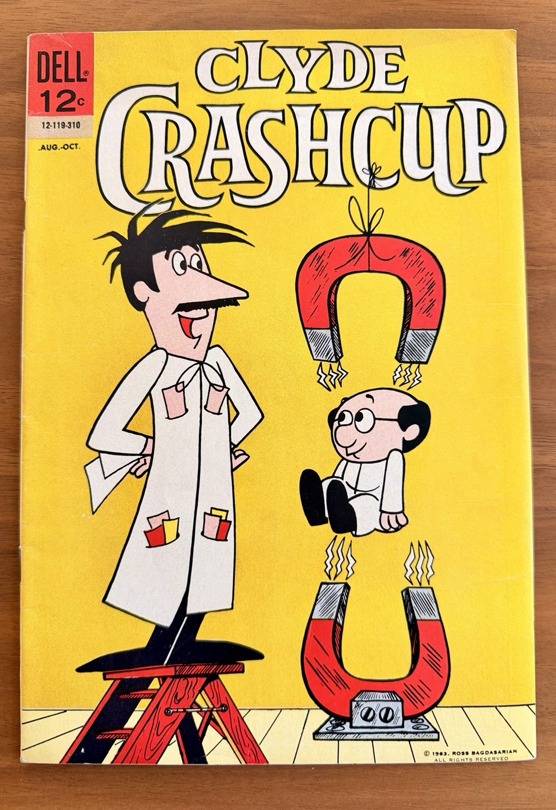 CLYDE CRASHCUP #1 (Based on TV Cartoon Alvin & Chipmunks ) Fine+ (Dell 1963) C1