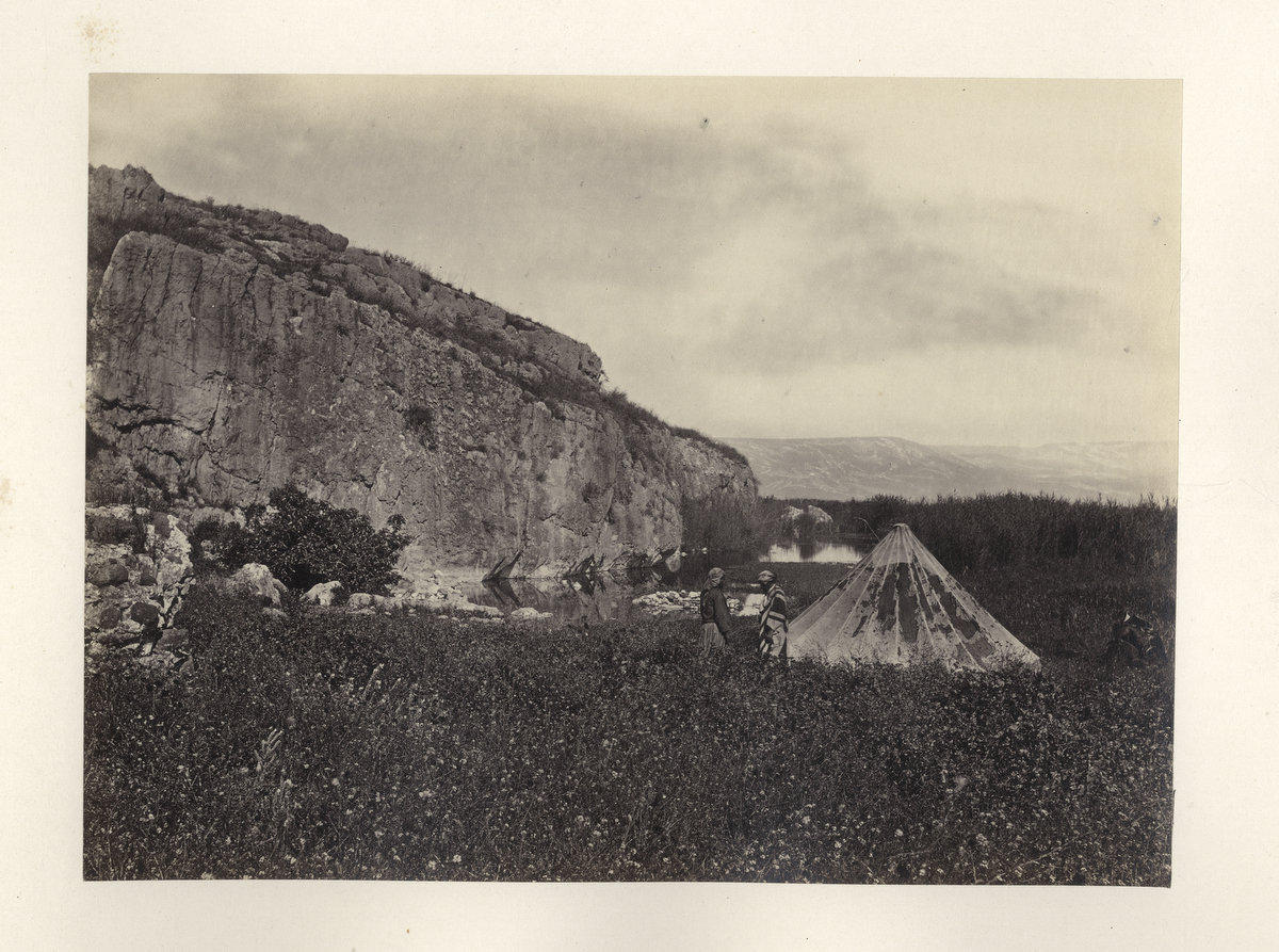 c.1860's  PHOTO HOLY LAND FRITH - SITE OF BETHSAIDA, SEA OF GALILEE