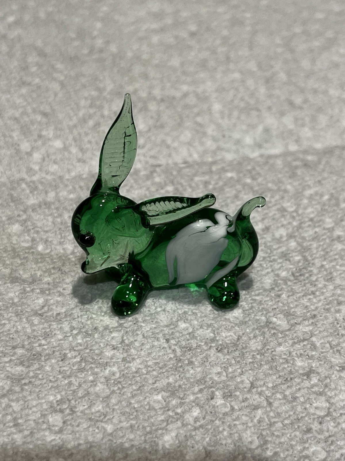 Handblown Mini Glass Rabbit