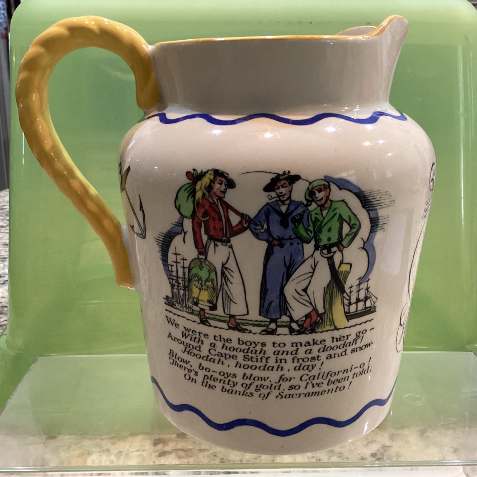 Vintage Royal Doulton Sea Shanty Jug Ceramic 6.75” Tall Pitcher Made in England Vintage Royal Doulton Sea Shanty Jug Ceramic 6.75” Tall Pitcher Made in England