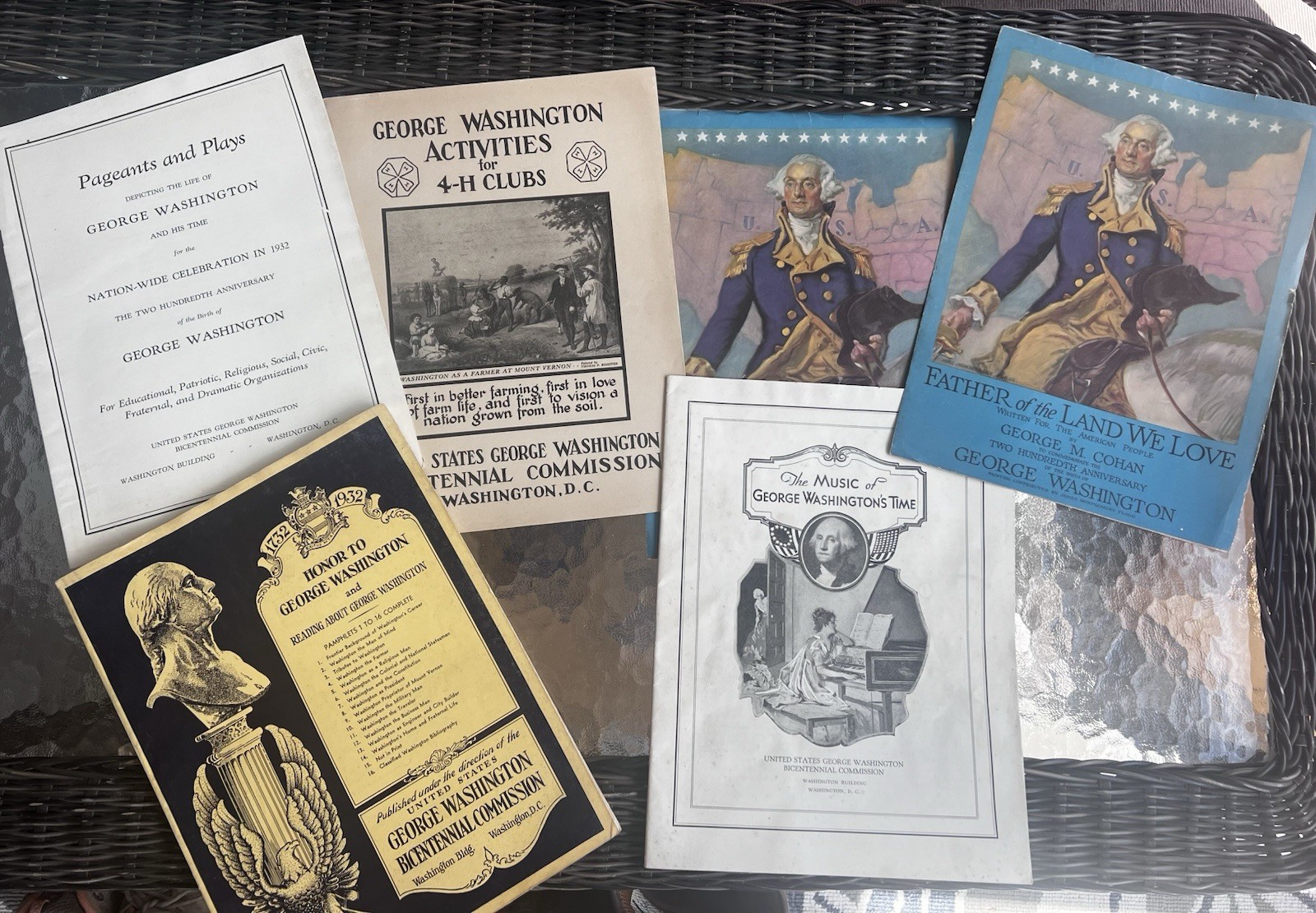 1932 George Washington Nation Wide Celebration Ephemera 