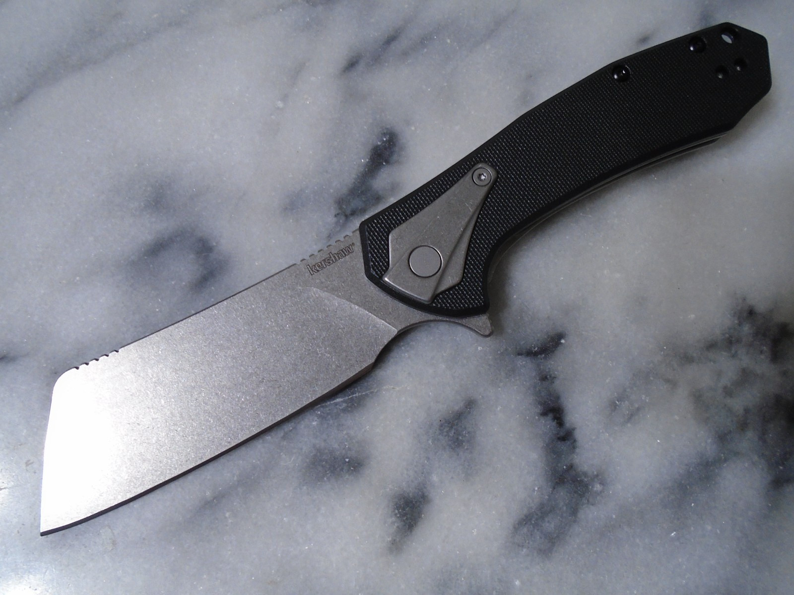 Kershaw Bracket Assisted Open Cleaver Pocket Knife 8Cr13MoV 3455X GFN Framelock Kershaw Bracket Assisted Open Cleaver Pocket Knife 8Cr13MoV 3455X GFN Framelock