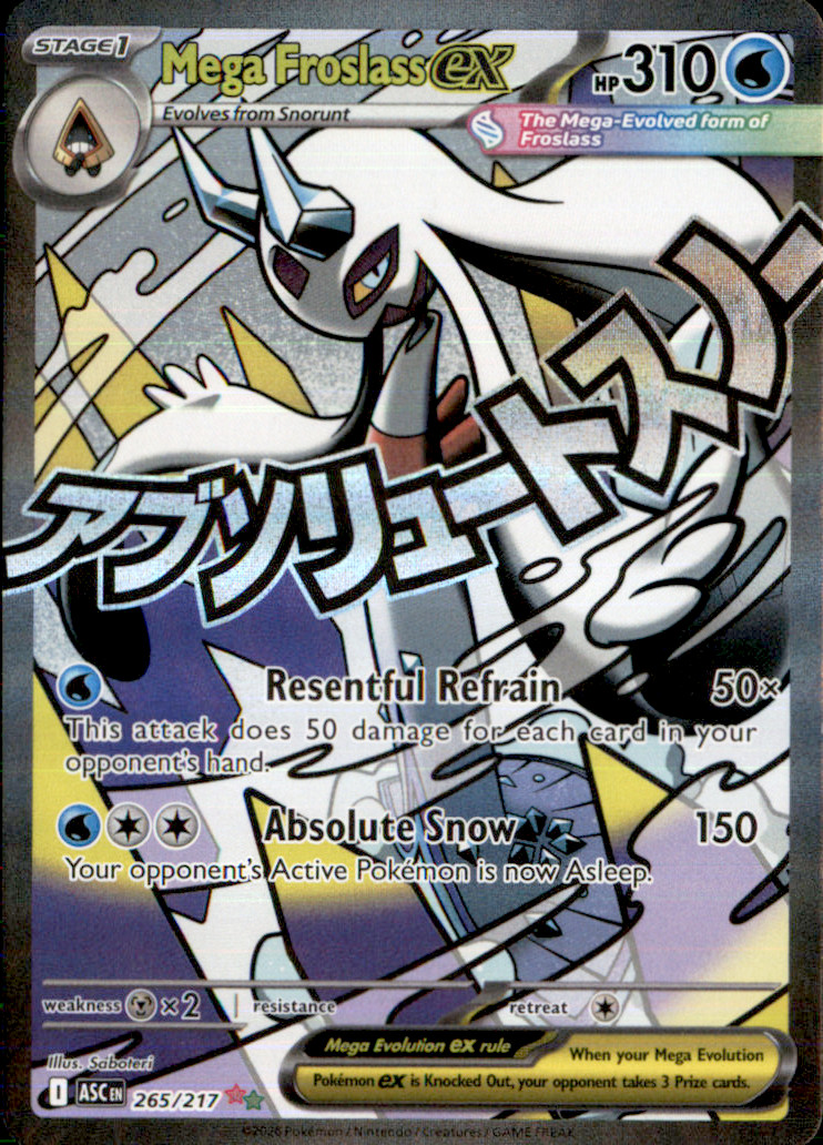Pokemon | Mega Froslass ex | 265/217 | Mega Attack Rare | Ascended Heroes