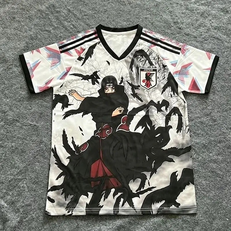 Naruto Akatsuki Football Jersey Itachi Team Japan T-Shirt