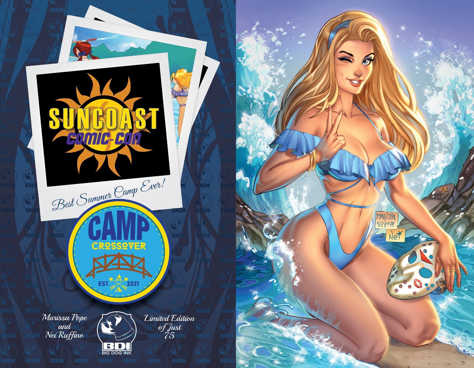 BIG DOG INK CAMP CROSSOVER BIKINI CINDY FRIDAY THE 13th JASON MARISSA POPE