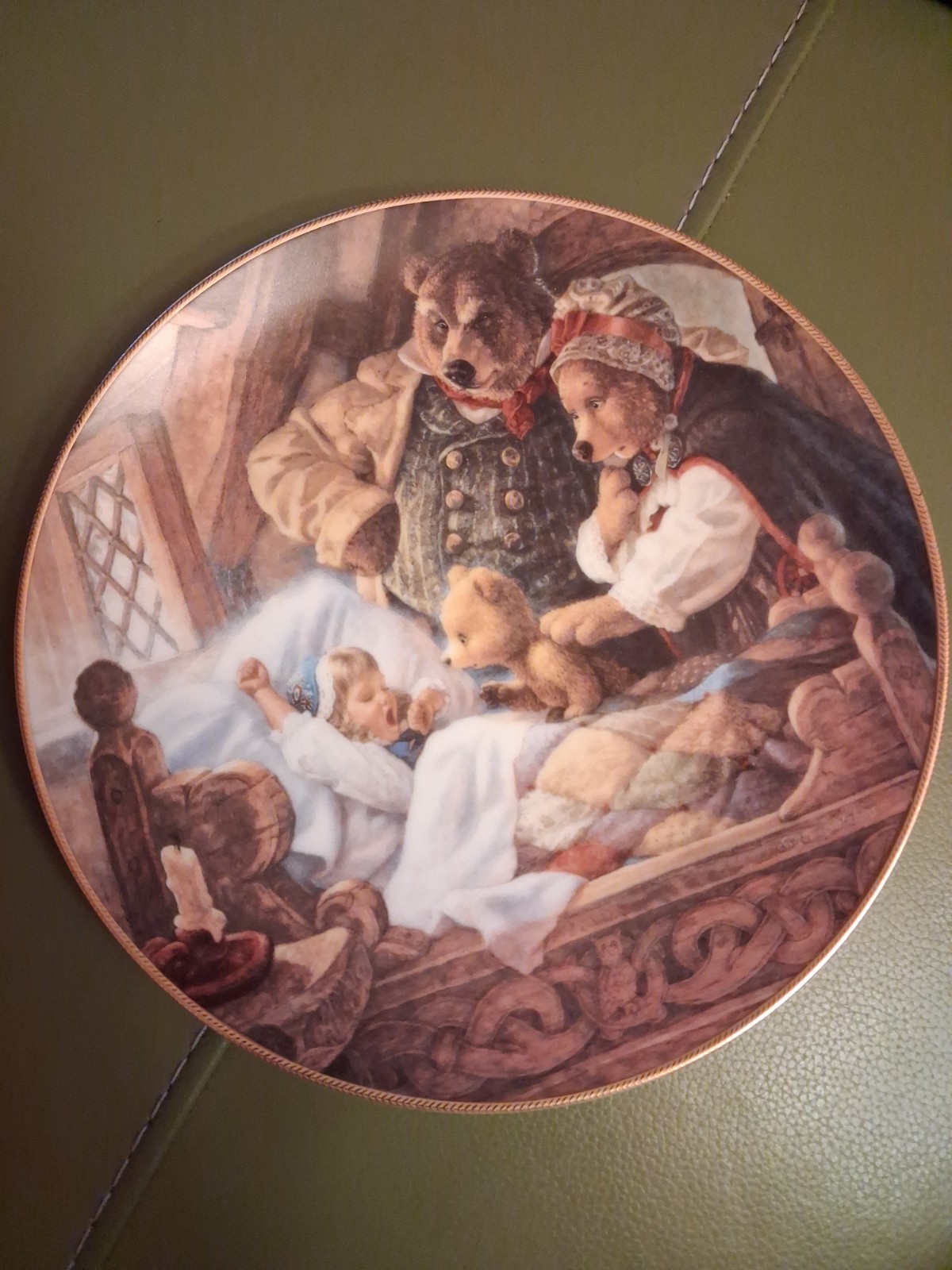 Goldilocks And 3 Bears Collection Plate