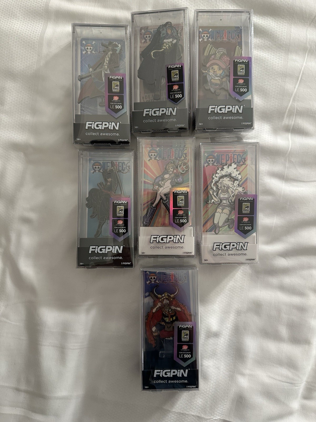 SDCC 2026 FiGPiN One Piece Anime FULL SET LE 500 Exclusive Toei Collab IN HAND