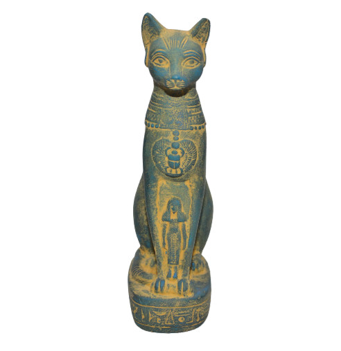 Rare Antique Statue Of Ancient Egyptian Pharaonic Baster Cat God of Care BC