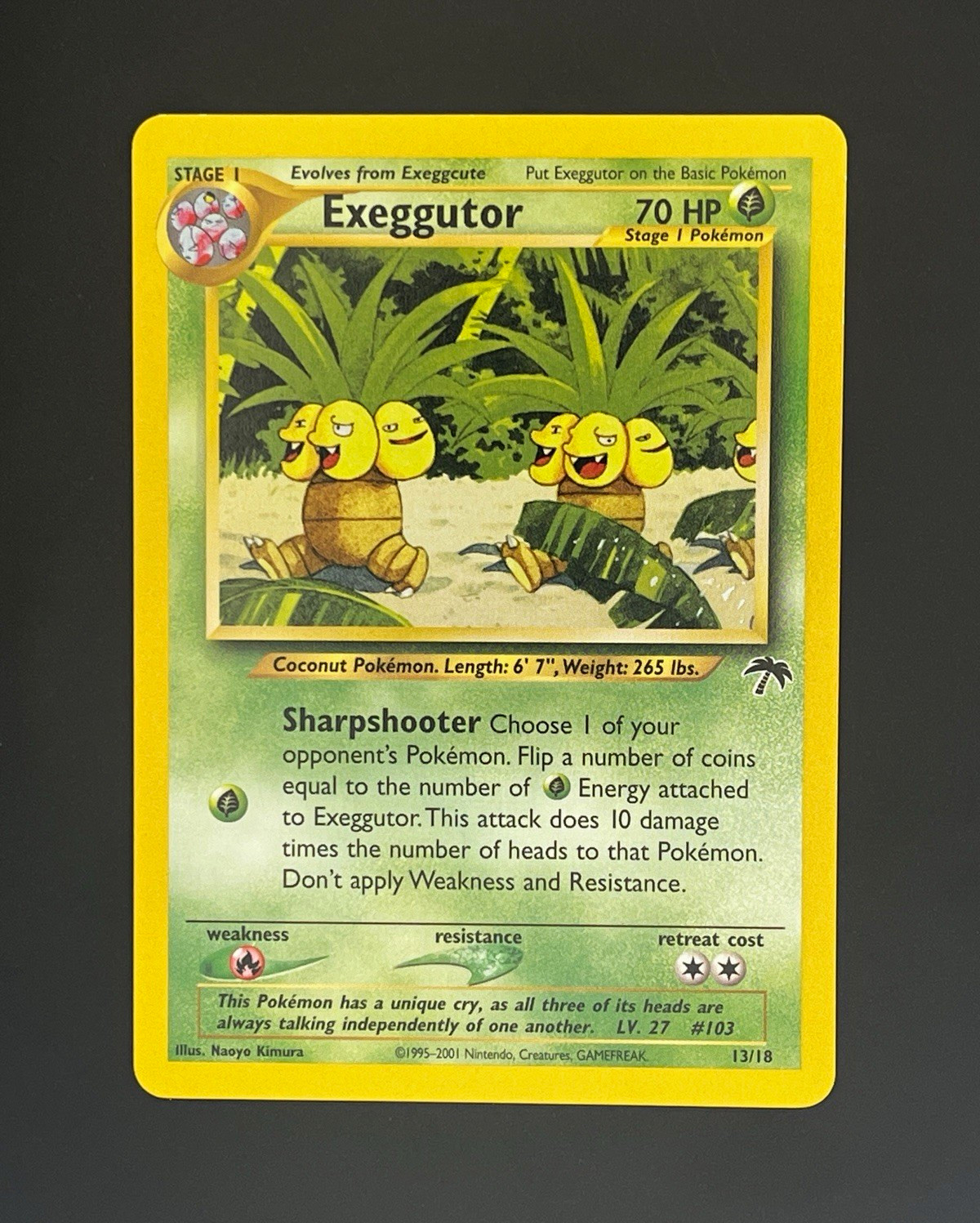 Exeggutor 13/18 Southern Islands WOTC NM Regular English 2001