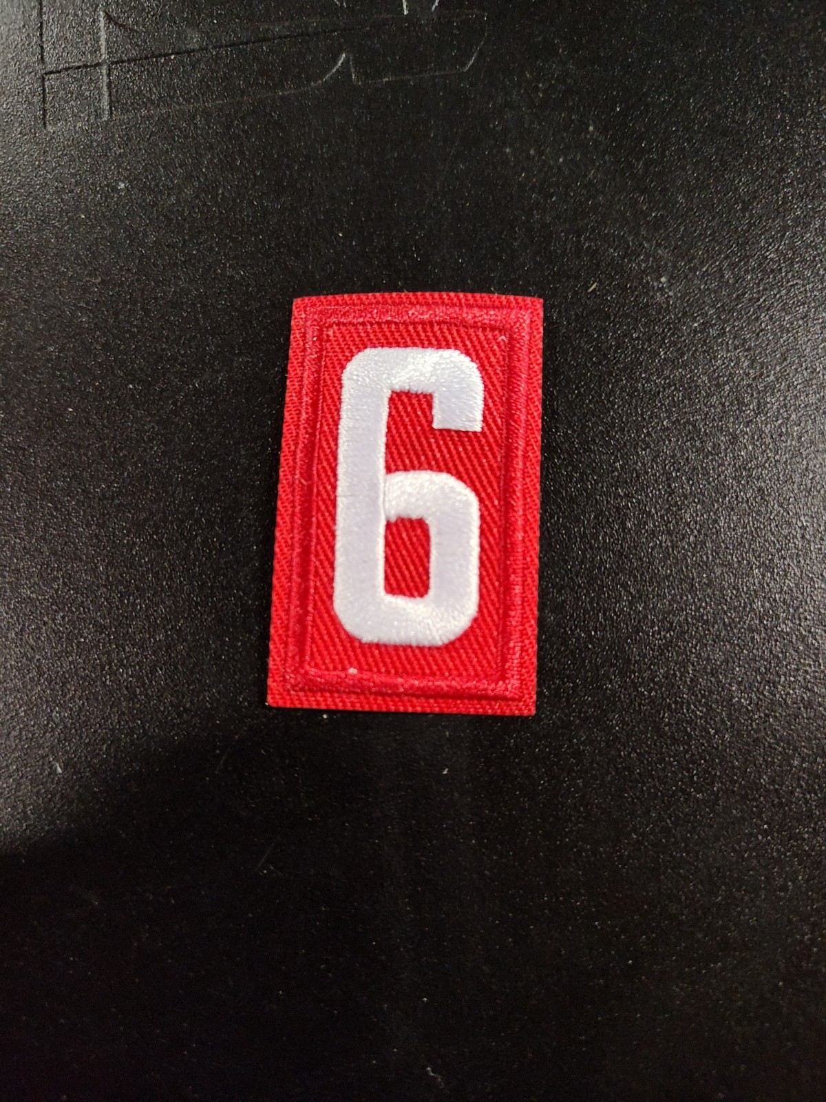 Number 6 Red & White Embroidered Patch BSA Boy Scouts Of America 