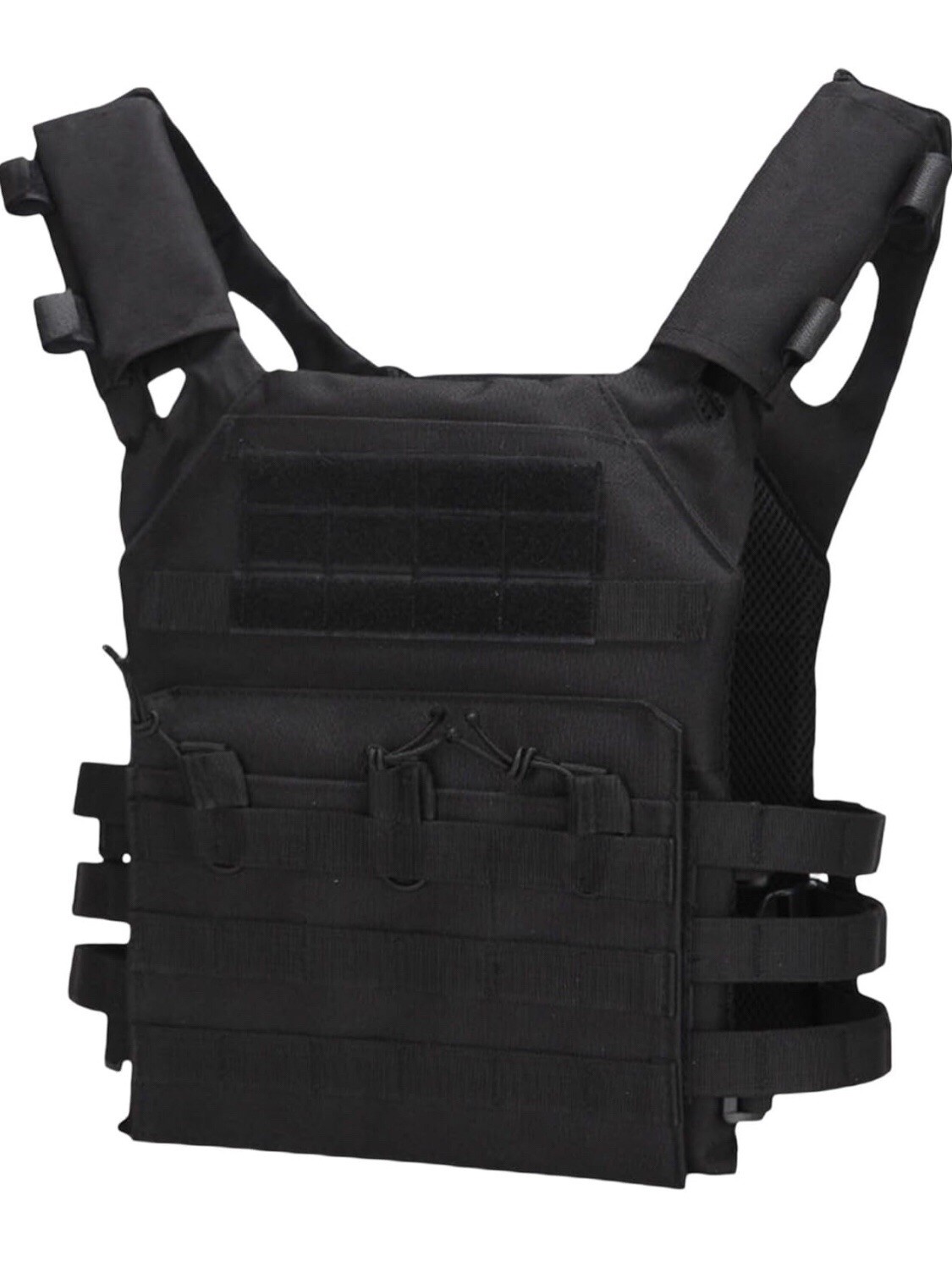 Army Tactical Vest One Size Plate Carrier Black