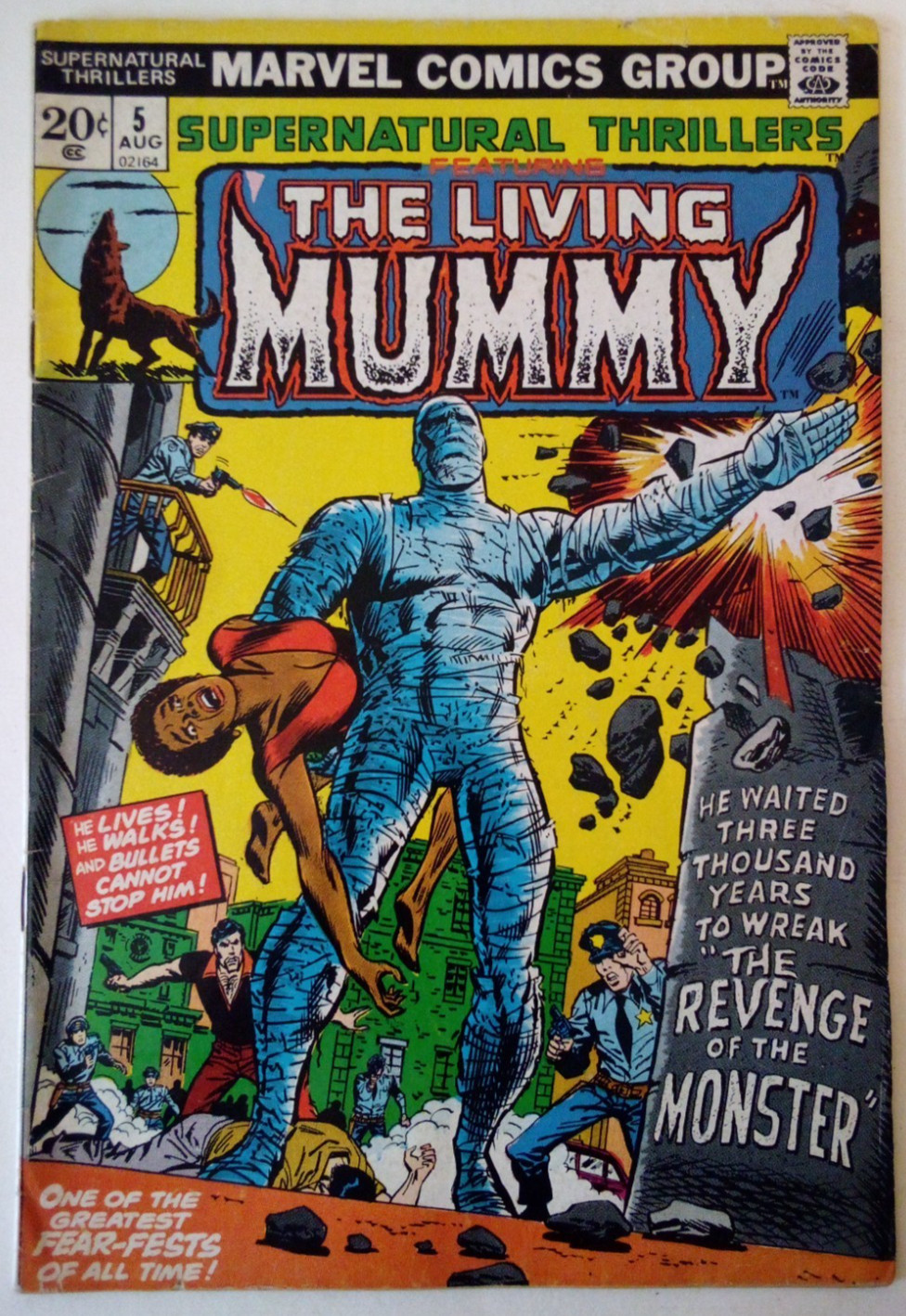 VTG 1973 COMIC SUPERNATURAL THRILLERS THE LIVING MUMMY #5 1ST APP. UN-GRADED Fq VTG 1973 COMIC SUPERNATURAL THRILLERS THE LIVING MUMMY #5 1ST APP. UN-GRADED Fq