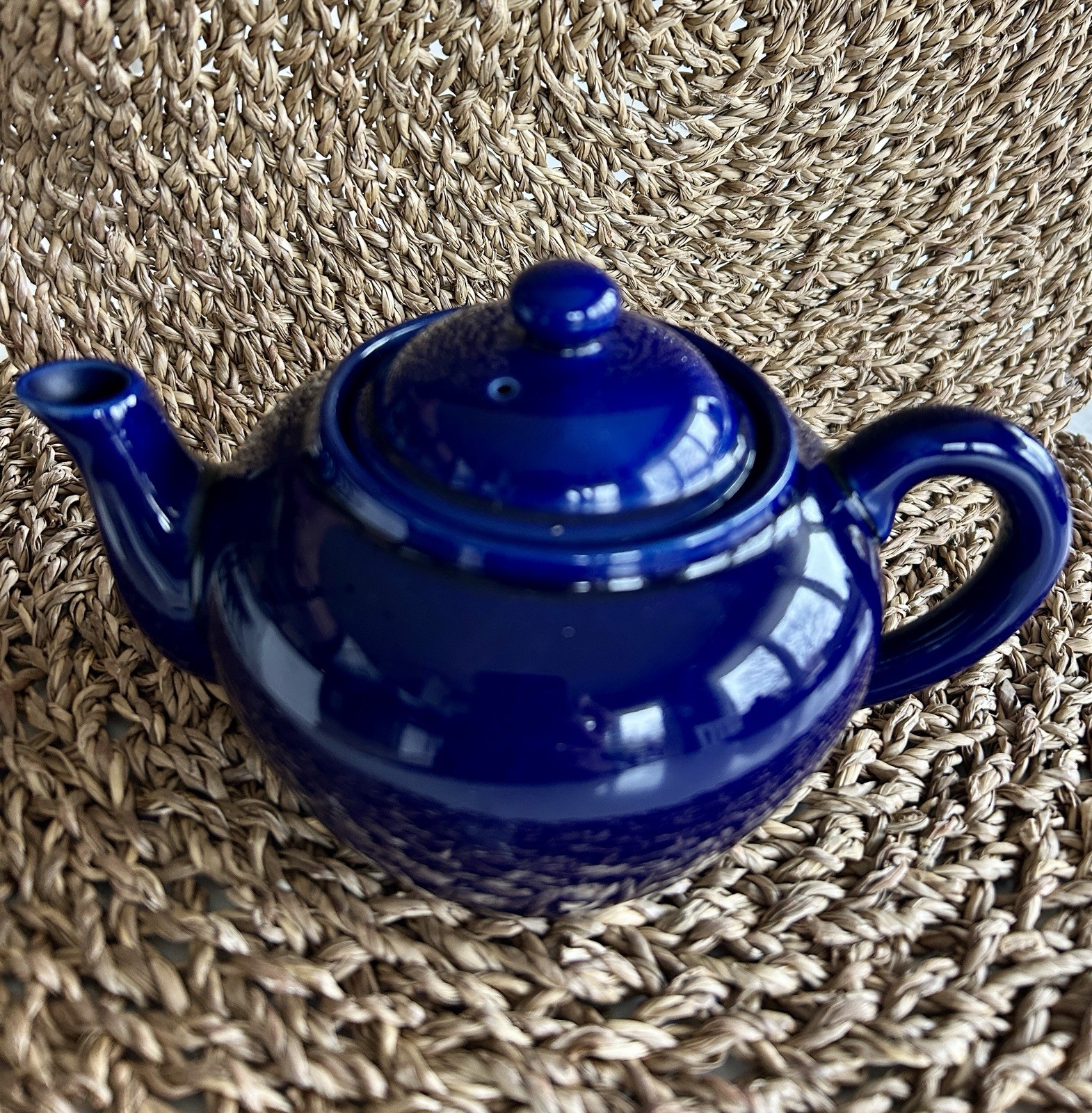 Teapot 18oz Vintage Cobalt Blue Teapot 18oz Vintage Cobalt Blue