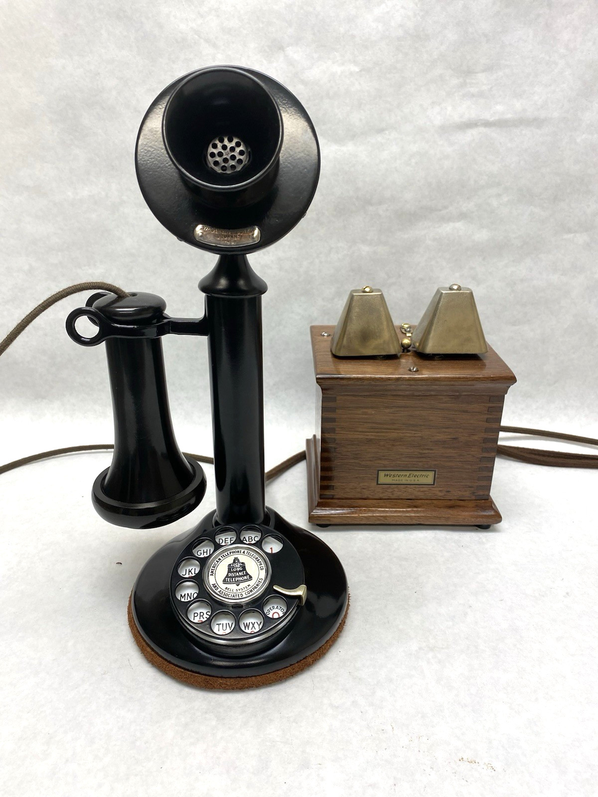 Western Electric Candlestick Telephone with Cow Bells Restored Working