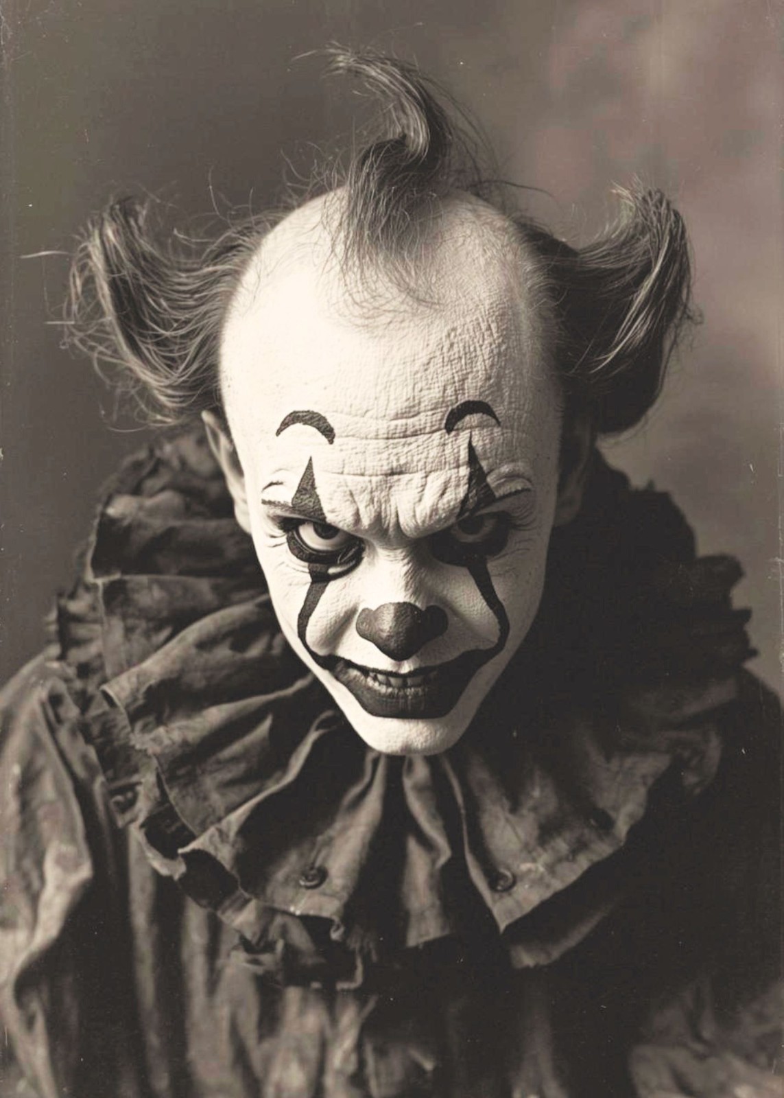 Creepy Scary Evil Circus Clown Horror 4x6 Photo