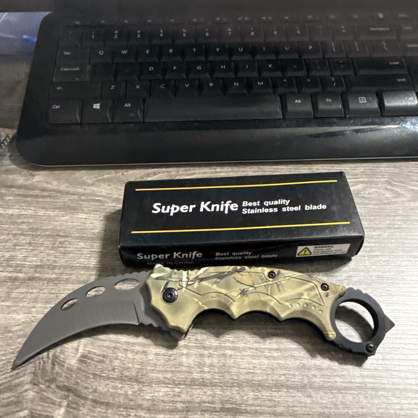 Camouflage Karambit Assisted Open Blade Pocket Knife Claw Hunting/Tactical Camouflage Karambit Assisted Open Blade Pocket Knife Claw Hunting/Tactical