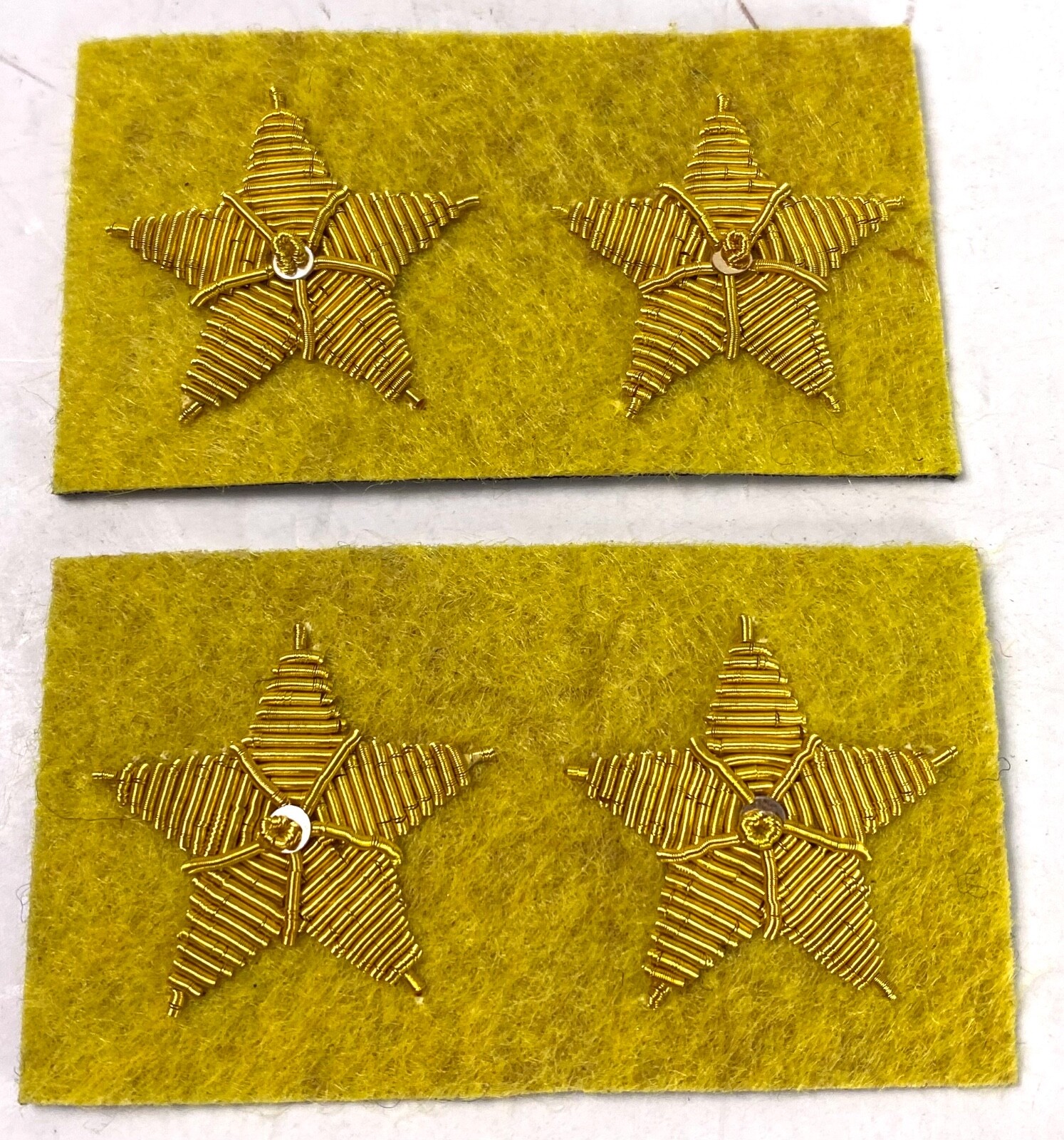 CIVIL WAR CS CONFEDERATE LT. COLONEL FROCK COAT JACKET COLLAR INSIGNIA-CAVALRY