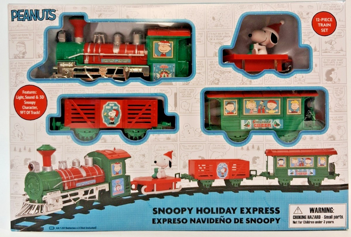 Snoopy Peanuts NEW Holiday Express 12 Piece Christmas Train Set w/Light & Sound Snoopy Peanuts NEW Holiday Express 12 Piece Christmas Train Set w/Light & Sound