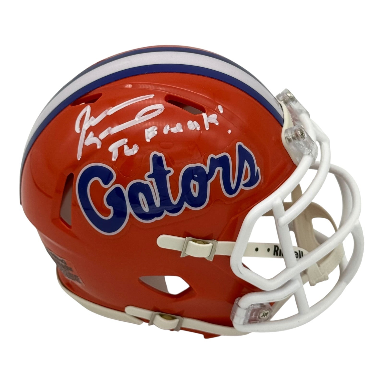 Jevon Kearse Autographed Florida Gators Mini Helmet w/ The Freak - JSA Jevon Kearse Autographed Florida Gators Mini Helmet w/ The Freak - JSA