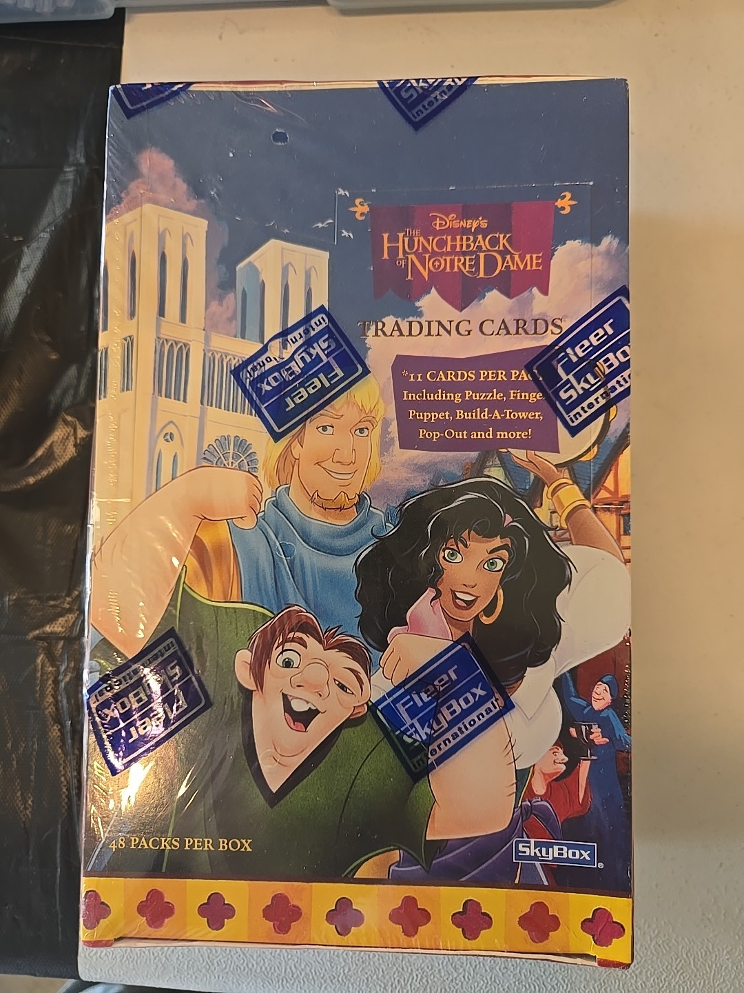 1990S SKYBOX HUNCHBACK OF NOTRE DAME DISNEY TRADING CARD BOX 48 PACKS SEALED 1990S SKYBOX HUNCHBACK OF NOTRE DAME DISNEY TRADING CARD BOX 48 PACKS SEALED