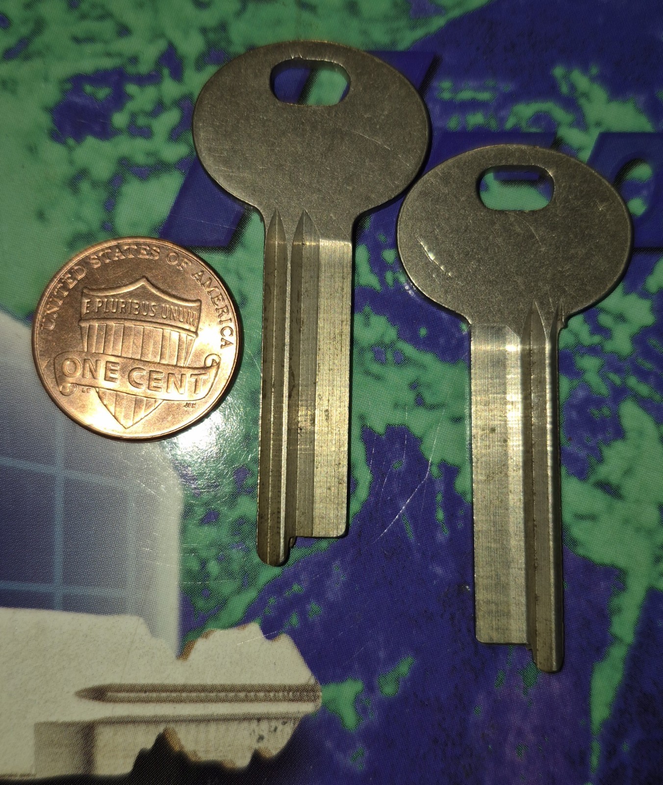 Obsolete, Safe Deposit, Locker Bag, Trunk Key Blank. Locksmith, Unknown Make.
