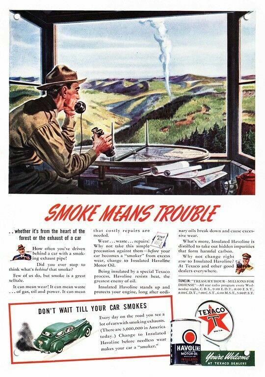 1941 FOREST RANGER Spots Fire Lookout Tower TEXACO DECORATIVE REPLICA METAL SIGN 1941 FOREST RANGER Spots Fire Lookout Tower TEXACO DECORATIVE REPLICA METAL SIGN