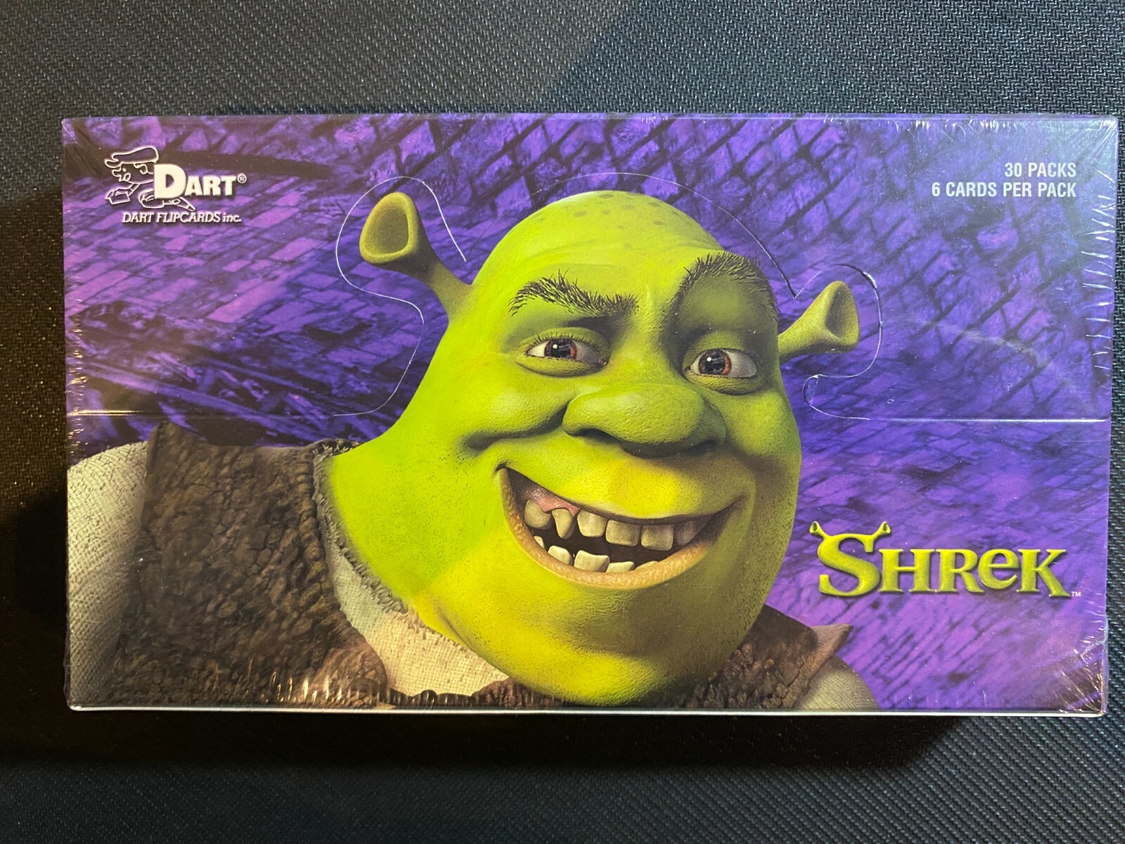 2001 Shrek Trading Cards Booster Box 30 Packs DART Vintage MINT Dreamworks Meme